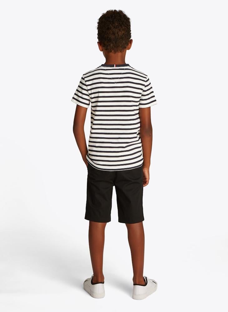 TOMMY HILFIGER Kids Stripe Regular Fit T-Shirt - Image 2
