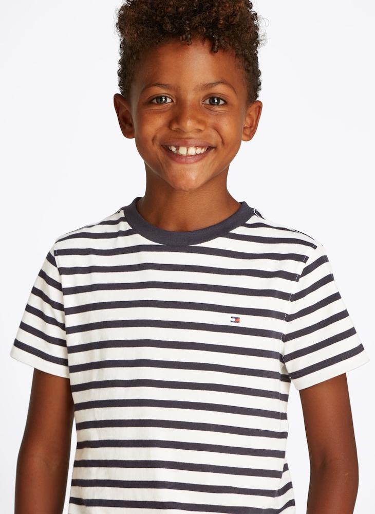 TOMMY HILFIGER Kids Stripe Regular Fit T-Shirt - Image 3