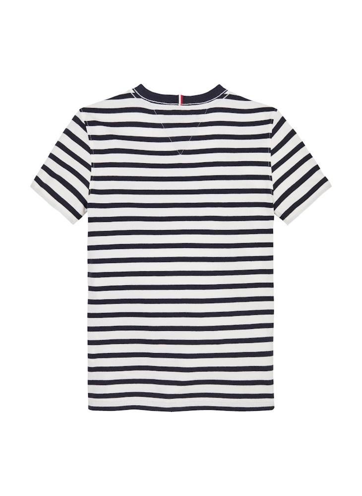 TOMMY HILFIGER Kids Stripe Regular Fit T-Shirt - Image 5