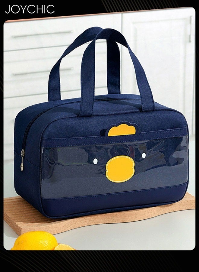 Joychic حقيبة عزل طعام متعددة الوظائف من أكسفورد مكونة من 3 قطع للحفاظ على الدفء والانتعاش، حقيبة غداء قابلة لإعادة الاستخدام للمدرسة والمكتب والنزهات الخارجية - Image 3