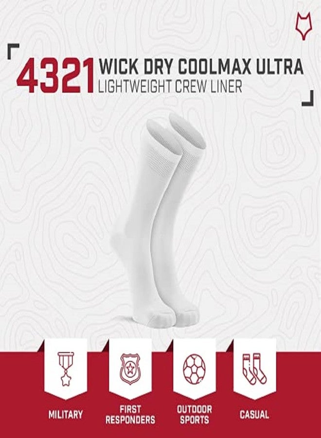 Fox River Wick Dry Crew Liner Sock, CoolMax Thin Fabric for Comfort, Breathable, Moisture Wicking, Performance Boot Socks, White, X-Large - Image 5