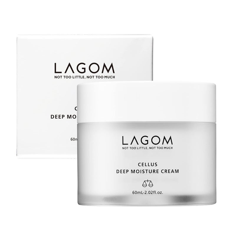 LAGOM Cellus Deep Moisture Cream Natural Moisturizer with Ceramide and DPanthenol B5 Snooth Hydrating Nourishing Protecting Cream 202 Fl Oz