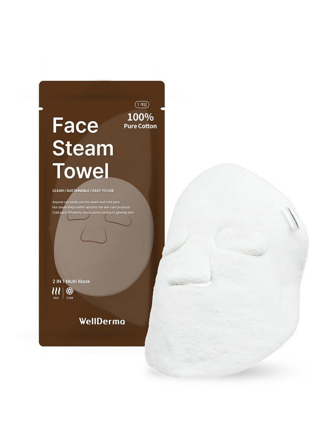 Wellderma Face Steam & Cooling Towel Cotton 2In1 Care - Image 1