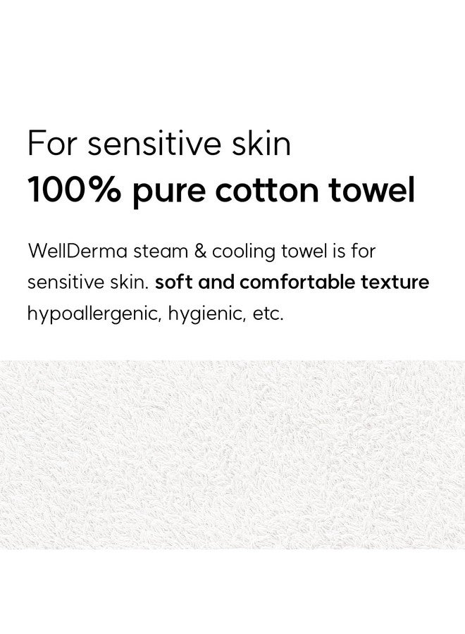 Wellderma Face Steam & Cooling Towel Cotton 2In1 Care - Image 3