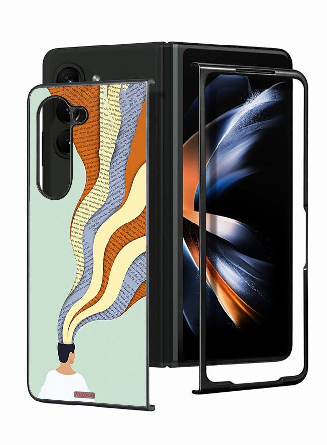 Tolwak Samsung Galaxy Z Fold 5 Protective Case Cover Data In Mind Art - Image 1