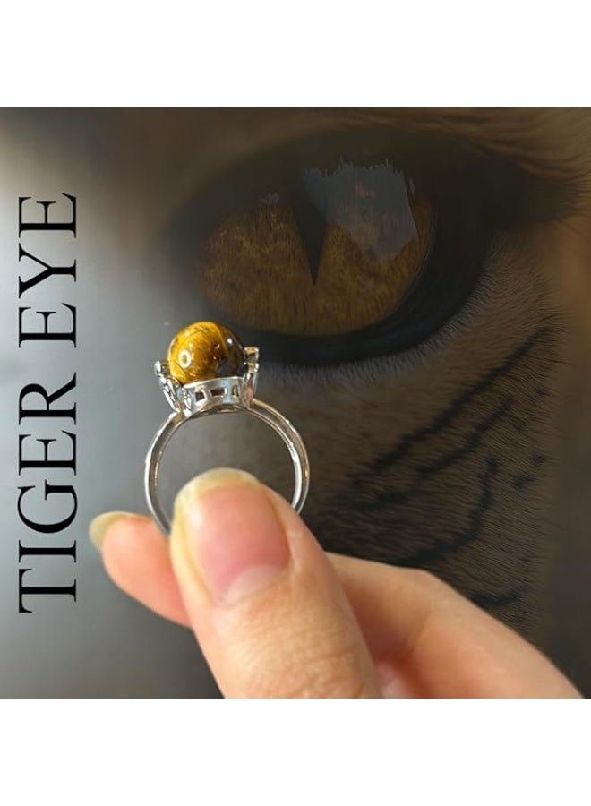Studd Muffyn | Tiger Eye Ring | Tiger Eye Crystal - Image 3