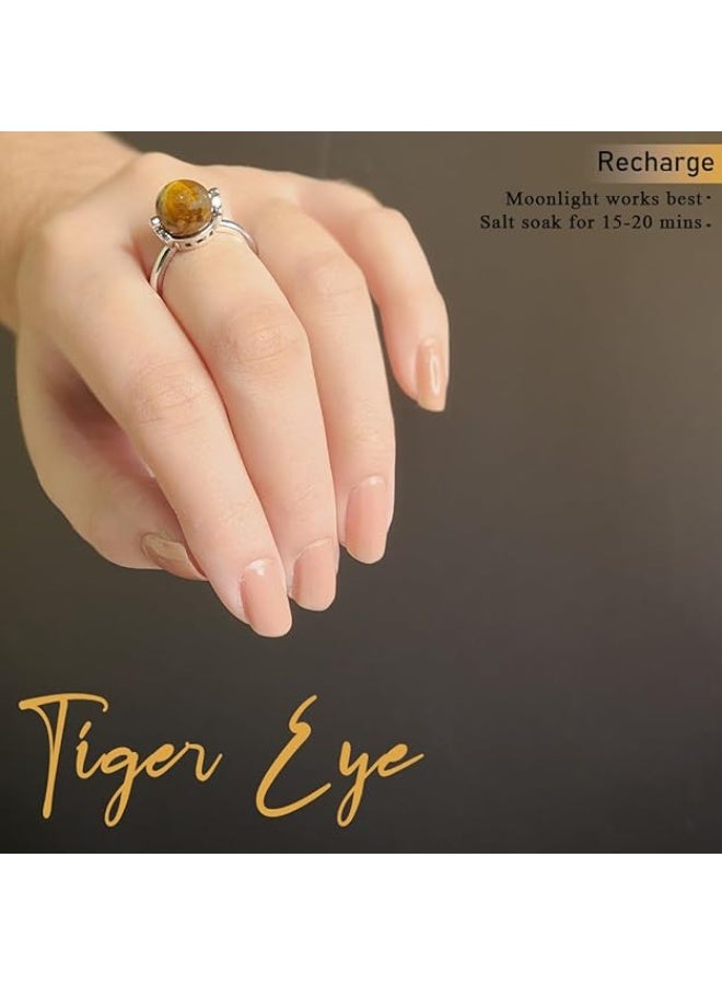 Studd Muffyn | Tiger Eye Ring | Tiger Eye Crystal - Image 4