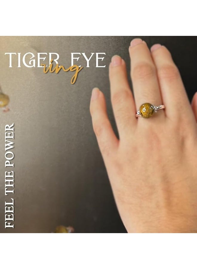Studd Muffyn | Tiger Eye Ring | Tiger Eye Crystal - Image 2