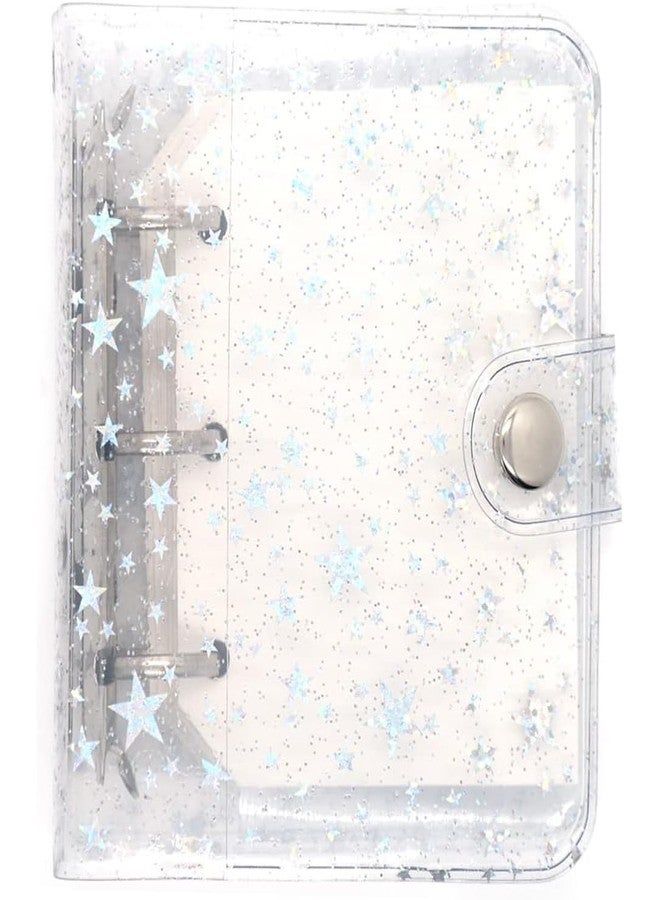 Careflection 3inch Small Photo Album Glitter Binder 2x3 Compatible with Fujifilm Instax Mini Film/Polaroid Film/Kpop Photocard for 20 photos (20 Pockets) (White) - Image 1