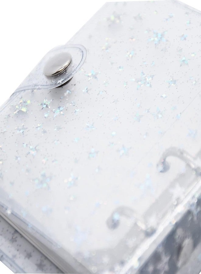 Careflection 3inch Small Photo Album Glitter Binder 2x3 Compatible with Fujifilm Instax Mini Film/Polaroid Film/Kpop Photocard for 20 photos (20 Pockets) (White) - Image 3