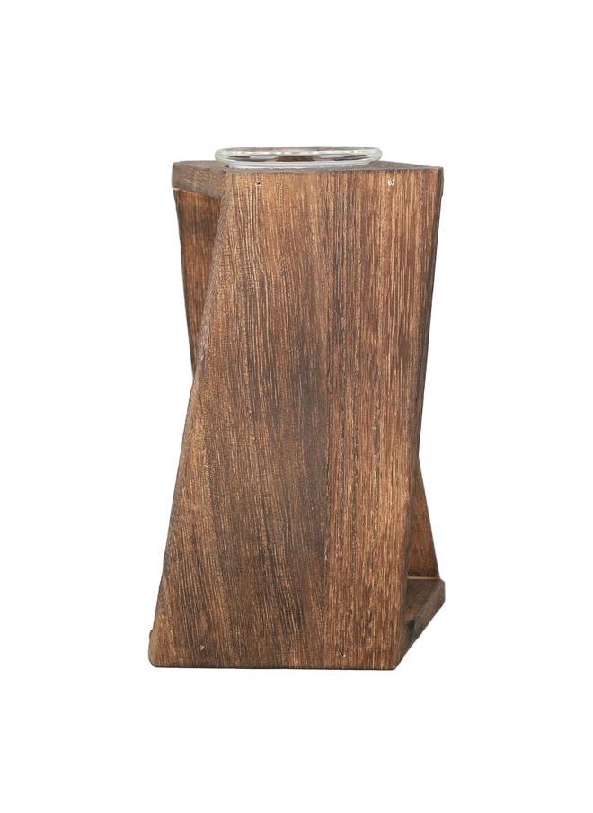 Thoraya - Glass Test Tube Plant Terrarium Multipurpose Innovative Hand Crafted Desktop Plant Terrarium for Hydroponic Plants Carbon Grill - Image 1
