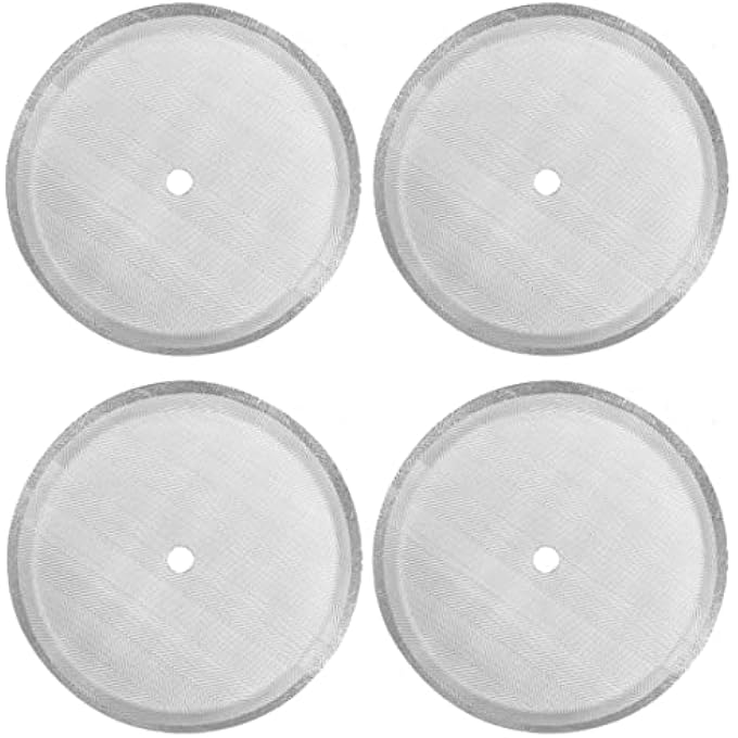 CKANDAY 4 Pack French Press Replacement Filter ScreenReusable Stainless Steel Mesh Filters For Universal 1000 Ml  34 Oz  8 Cup French Press Coffee Makers - Image 2