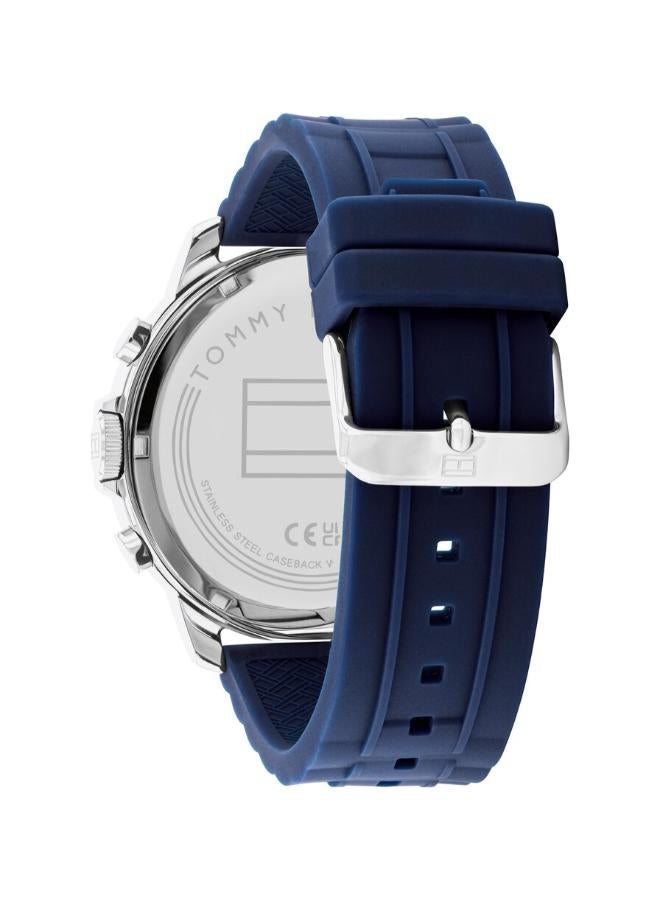 TOMMY HILFIGER Tommy Hilfiger Analogue Multifunction Quartz Watch for Men with blue Silicone Bracelet - 1710489 - Image 3