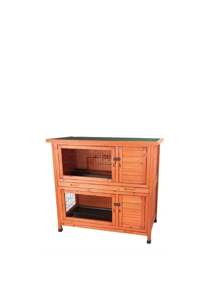 Trixie Natura Brown Hutch 2 Storey For Small Pets - Image 2