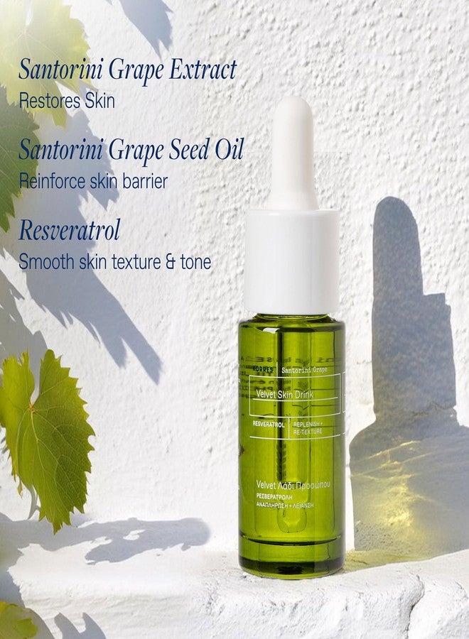 KORRES Santorini Grape Velvet Skin Drink, Hydrating Serum With Resveratrol, Grape Extract And Grape Seed Oil For Skin Care, Antioxidant Rich Face Oil To Support Smooth And Replenished Skin, 0.5 Fl Oz - Image 3