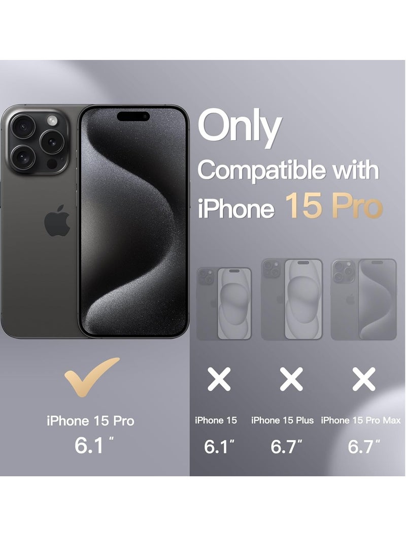 Silicone Case Compatible with iPhone 15 pro 6.1 Premium Silicone Full Body Protection black - Image 2