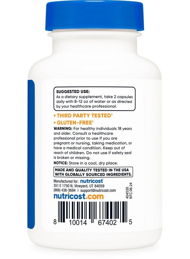 Nutricost نوتريكوست أرتيميسين 200 ملغ، 120 كبسولة نباتية - خالية من الكائنات المعدلة وراثيًا، خالية من الغلوتين، 60 حصة - Image 4