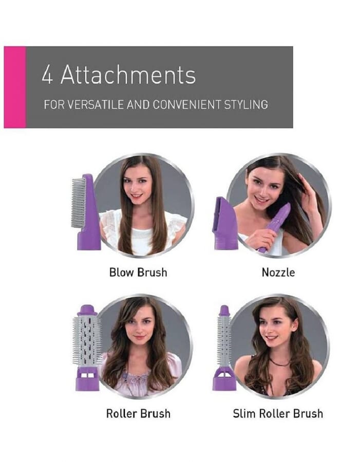 PROMASS 4-In-1 New Electric Hair Dryer Styler Blow Brush - Image 2