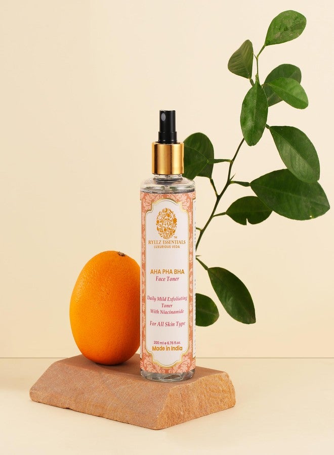 RYLLZ ESSENTIALS AHA PHA BHA Face Toner 200ml | With Niacinamide & 1% Salicylic Acid | for Mild Exfoliation, Acne Control, Blackheads, Whiteheads & Pore Tightening | for All Skin Types | 200ml - Image 2