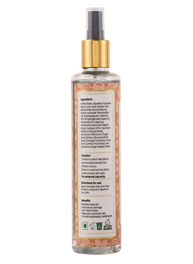 RYLLZ ESSENTIALS AHA PHA BHA Face Toner 200ml | With Niacinamide & 1% Salicylic Acid | for Mild Exfoliation, Acne Control, Blackheads, Whiteheads & Pore Tightening | for All Skin Types | 200ml - Image 4