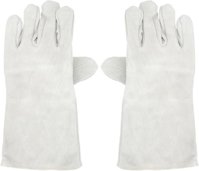Heat Resistant Cowhide Welding Gloves Reinforced Palm For Men Multi Purpose Work - Image 2