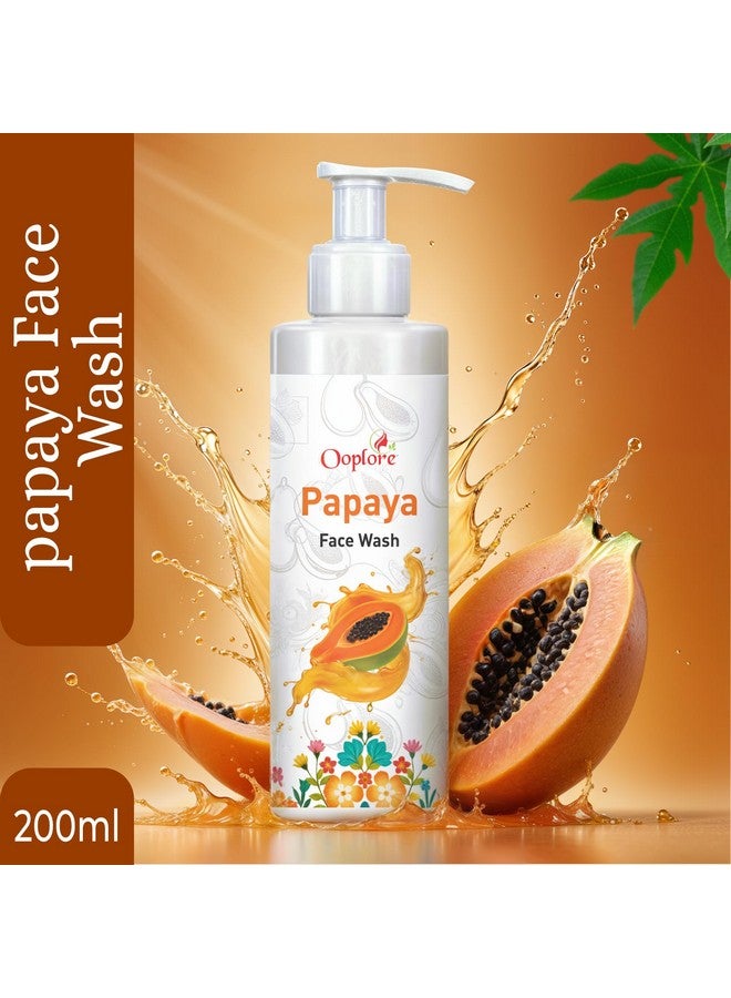Ooplore Herbal Papaya Face Wash For Women/Men | Brightening and Glowing Skin | Removes Pigmentation and Dark Spots | For All Skin Types 100ML - Image 2