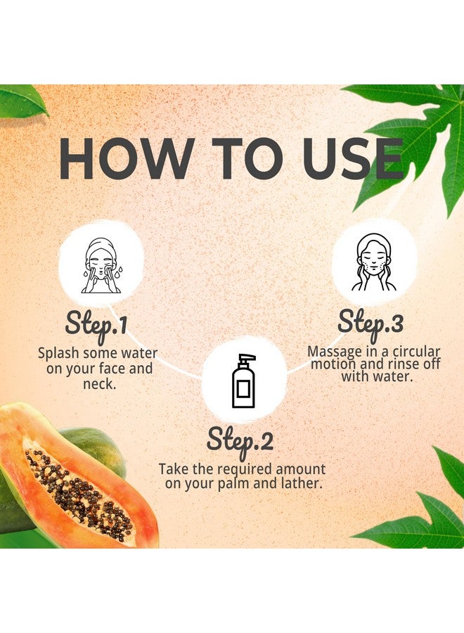 Ooplore Herbal Papaya Face Wash For Women/Men | Brightening and Glowing Skin | Removes Pigmentation and Dark Spots | For All Skin Types 100ML - Image 5