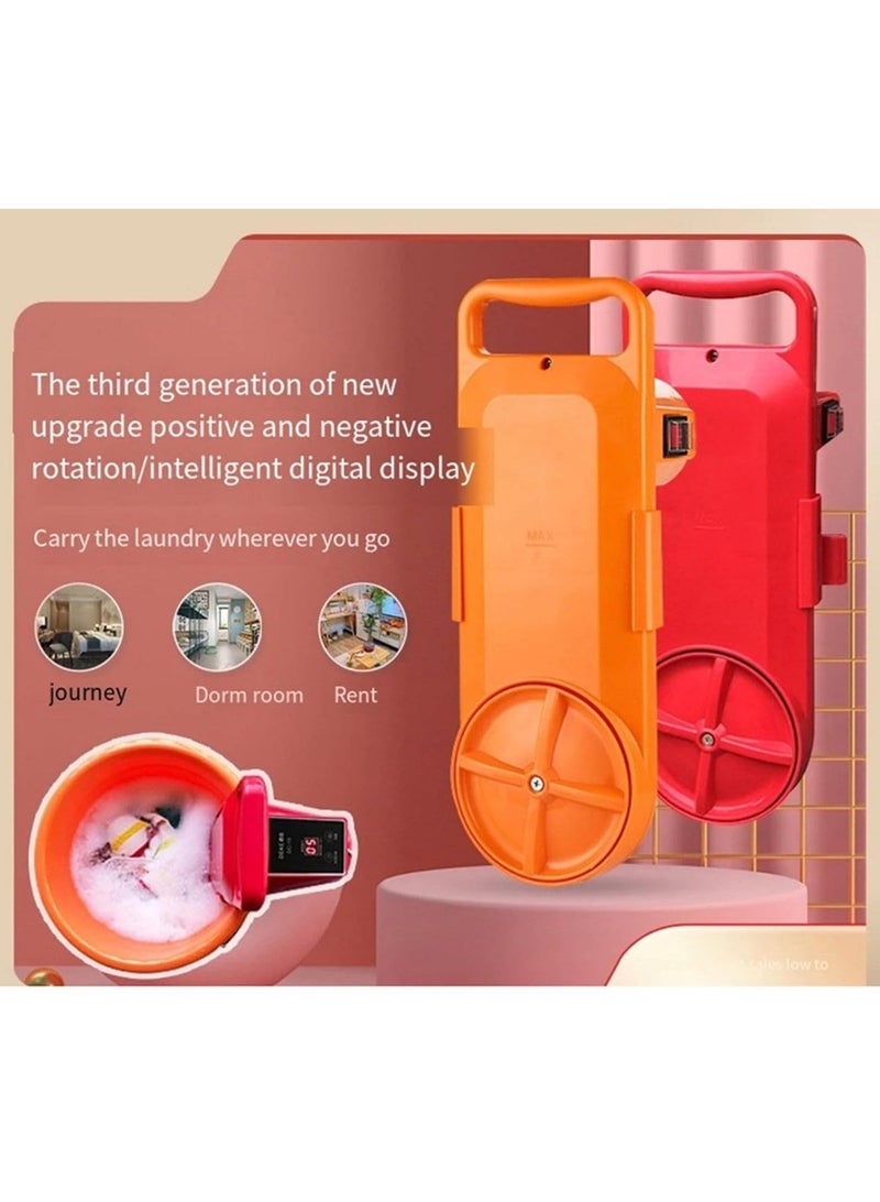 AROAQ Portable Mini Washing Machine for Lazy Students Compact and Convenient Travel Sock Washer for Dormitories - Image 4