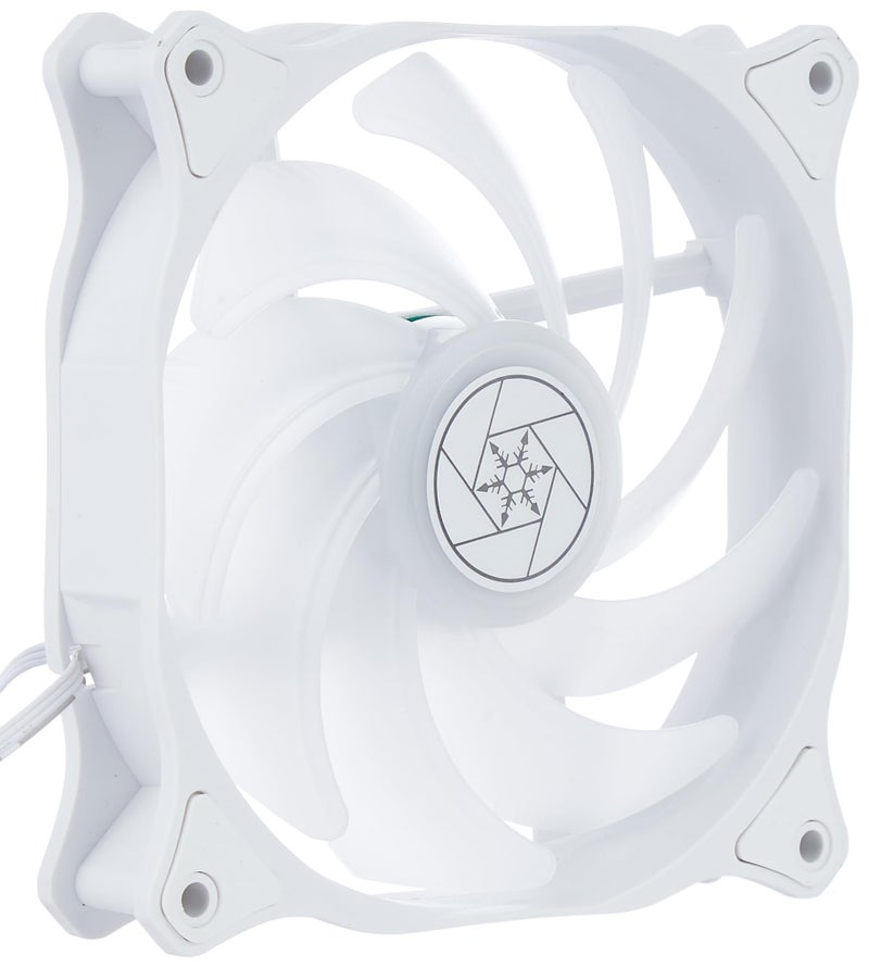 SilverStone Technology Air Blazer 120RW, PWM, ARGB, 120mm, White Frame, Translucent Fan Blades, Hydro Bearing, SST-AB120RW-ARGB - Image 3