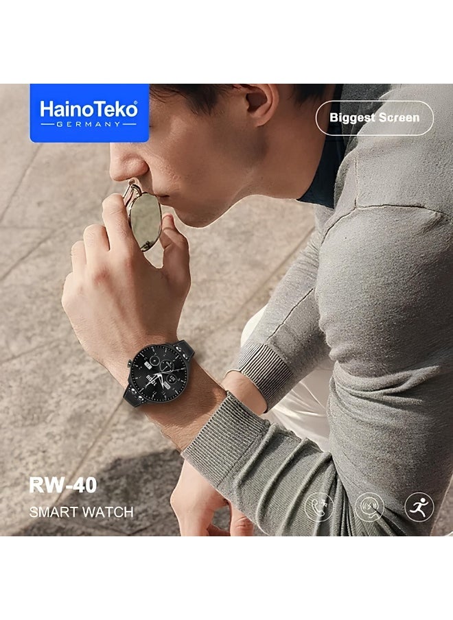 Haino Teko Haino Teko RW-40 Smartwatch with 53mm Full Screen and Wireless Charging, Activity Tracking, Calls and Notifications - Black  - Image 4