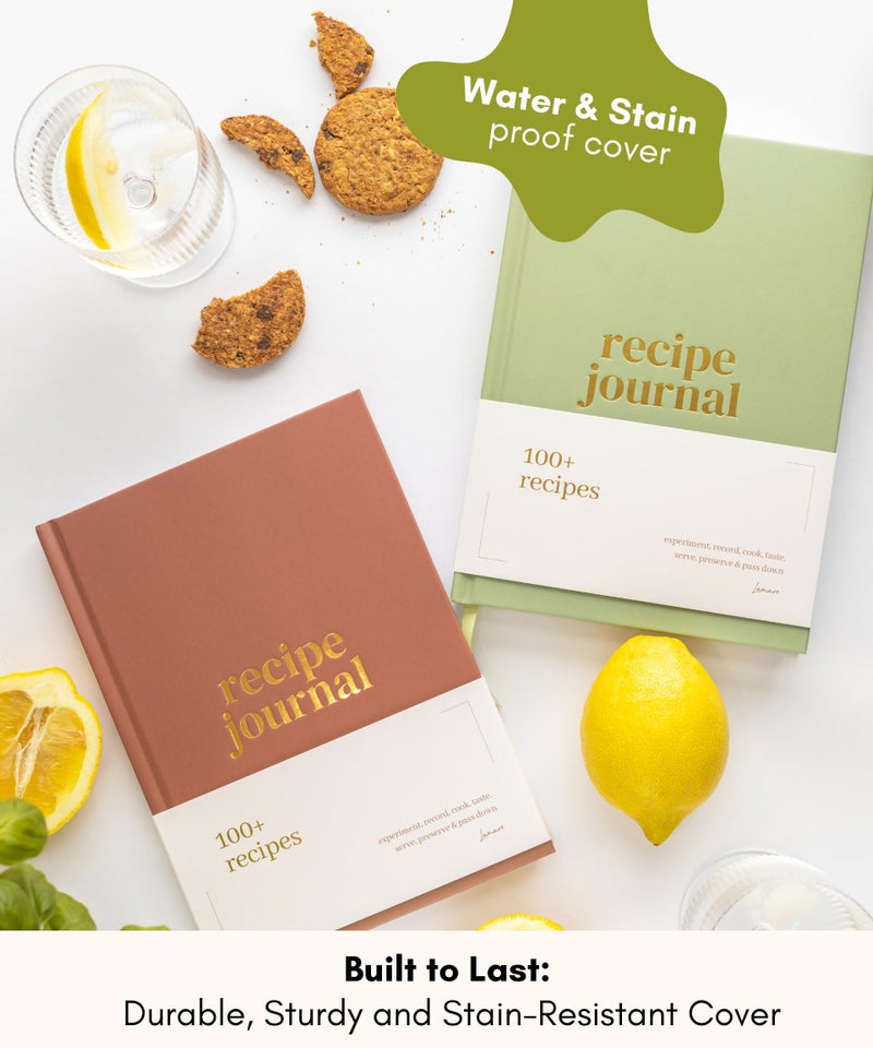 لامير دفتر وصفات لامار الفارغ لكتابة وصفاتك الخاصة - دفتر طبخ ومذكرات وصفات لطيف يمكنك صنعه بنفسك - دفتر وصفات فارغ مثالي للاحتفاظ به كتذكارات عائلية - Image 2