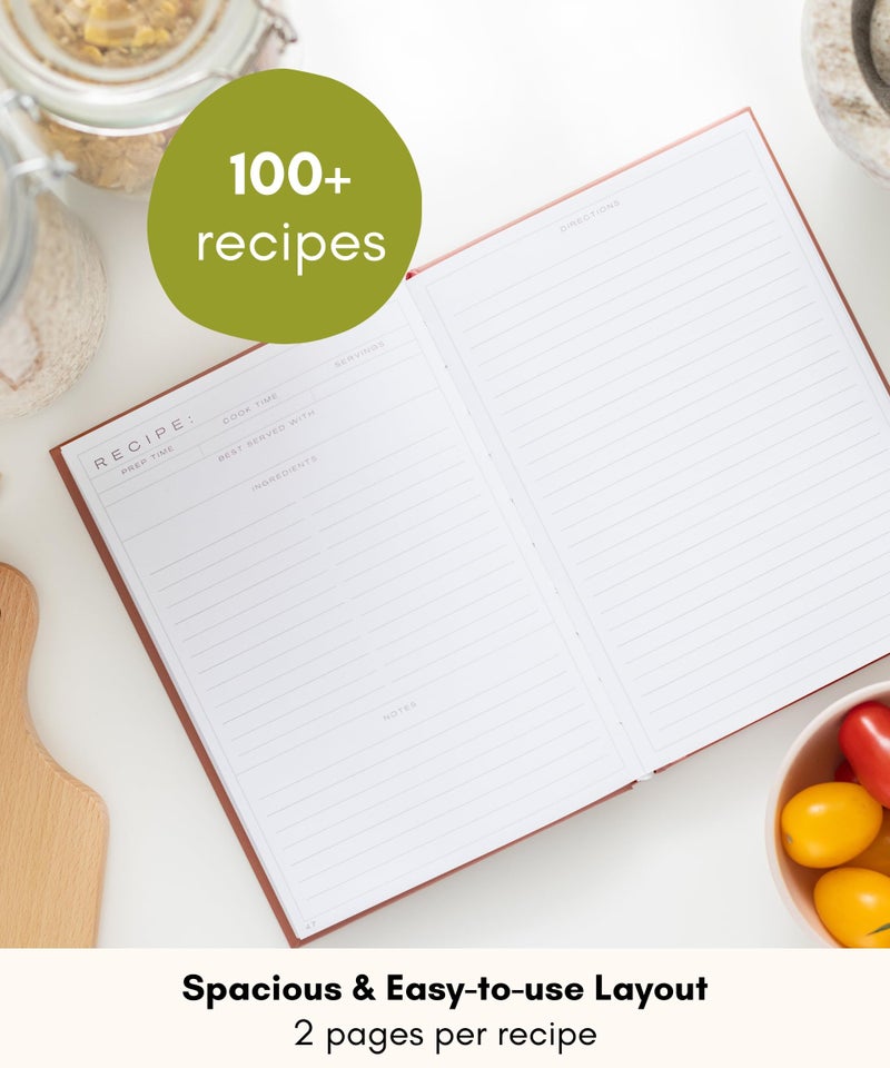 لامير دفتر وصفات لامار الفارغ لكتابة وصفاتك الخاصة - دفتر طبخ ومذكرات وصفات لطيف يمكنك صنعه بنفسك - دفتر وصفات فارغ مثالي للاحتفاظ به كتذكارات عائلية - Image 3