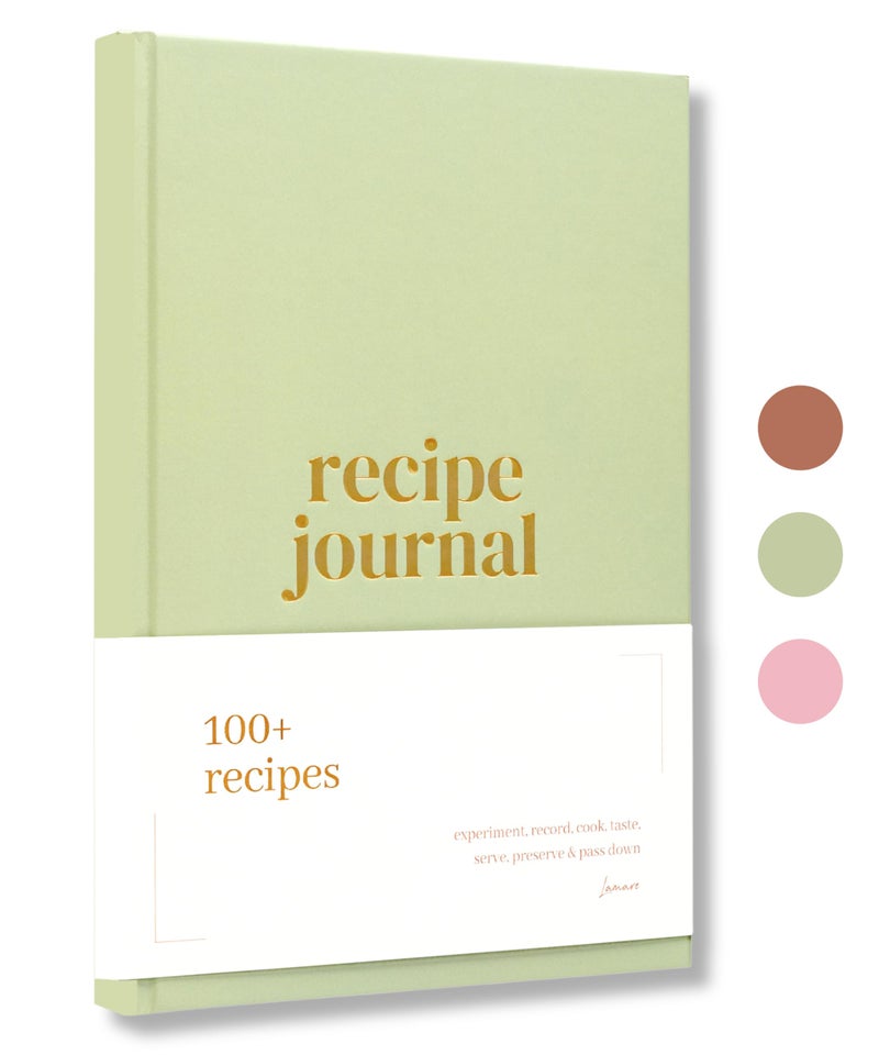 لامير دفتر وصفات لامار الفارغ لكتابة وصفاتك الخاصة - دفتر طبخ ومذكرات وصفات لطيف يمكنك صنعه بنفسك - دفتر وصفات فارغ مثالي للاحتفاظ به كتذكارات عائلية - Image 1