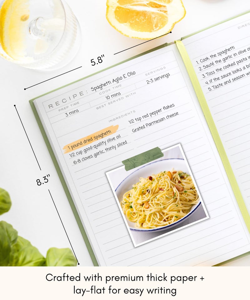 لامير دفتر وصفات لامار الفارغ لكتابة وصفاتك الخاصة - دفتر طبخ ومذكرات وصفات لطيف يمكنك صنعه بنفسك - دفتر وصفات فارغ مثالي للاحتفاظ به كتذكارات عائلية - Image 4