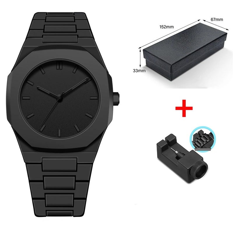 Y&D Luxury Men's Quartz Watch Square Glass Casual Black Classic Arabic Numbers Business Fashion Reloj Hombre Wristwatches - Image 2