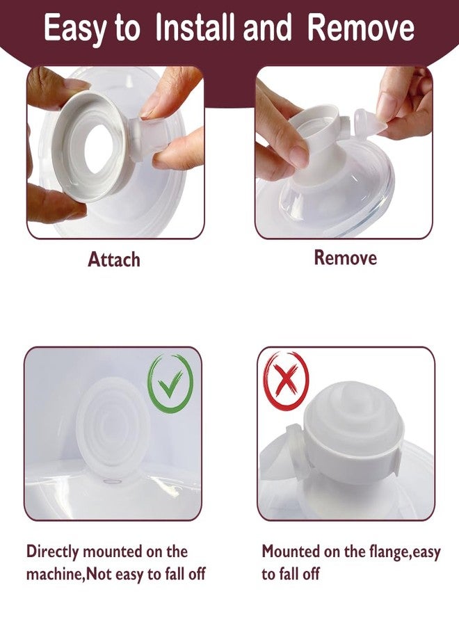IVARONAL 6PCS Duckbill Valves & 4PCS Diaphragm Compatible with Momcozy M5 Wearable Breast Pump, Replacement Pump Parts Accessories Compatible for M5 Momcozy, Not Original Mom Cozy Accessories - Image 4