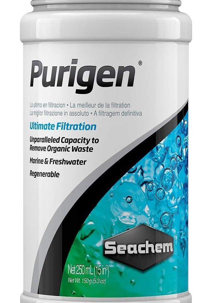 Seachem Purigen 250ml - Premium Adsorbent Filter Media for Freshwater and Marine Aquariums - Image 1