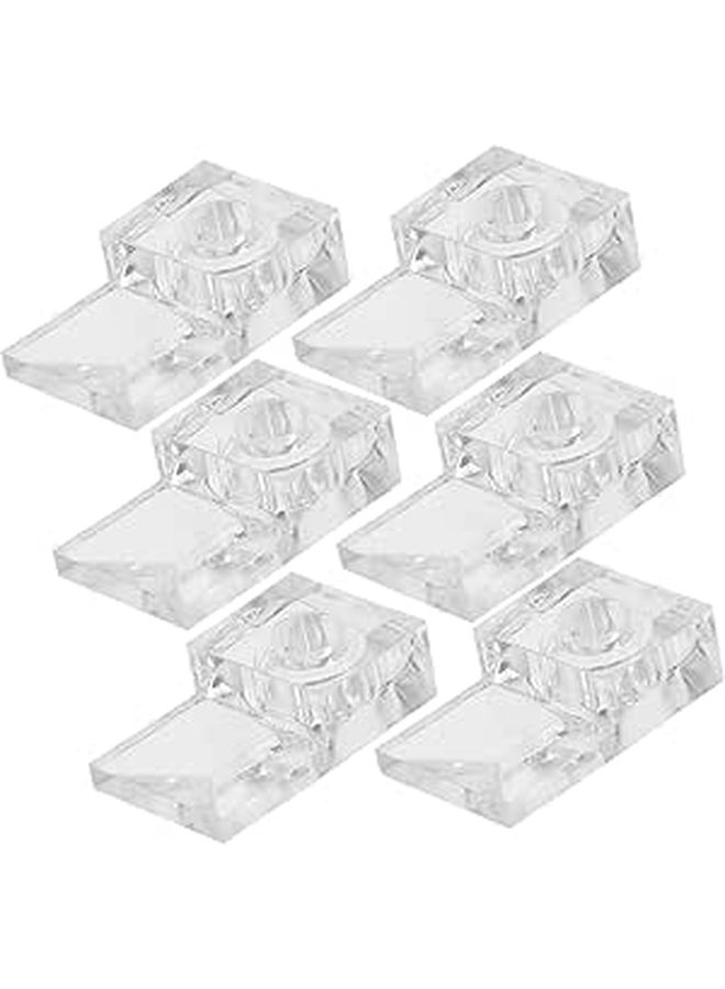 Heavy Duty Mirror Hanging Clips 20 Sets No Drill Wall Installation Glass Retainer Brackets Closet Bathroom - Image 1