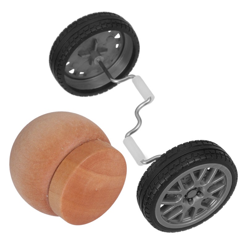 2 Sets Parrot Stand Balance Wheel Toy Wood Bird Feeder Bowl Daily Use Parrot Bowl Parrot Feeding Bird Training Wheel Stand - Image 4