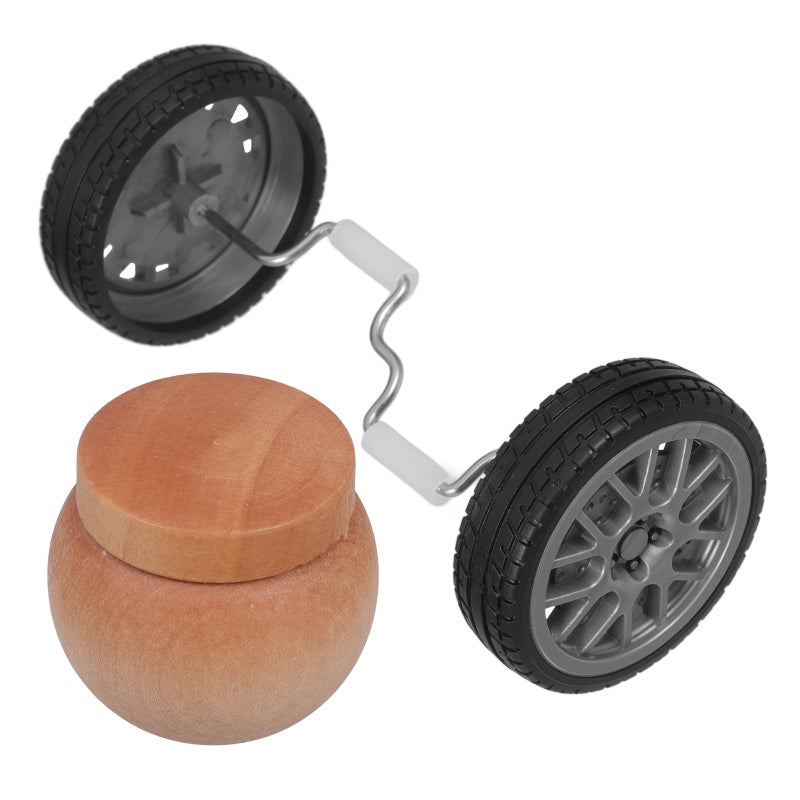 2 Sets Parrot Stand Balance Wheel Toy Wood Bird Feeder Bowl Daily Use Parrot Bowl Parrot Feeding Bird Training Wheel Stand - Image 3