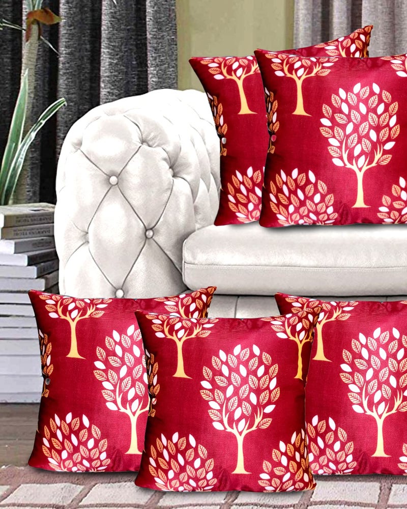 KANUSHI Industries® Reversible Decorative Cushion Covers Set of- 5 (12 X12 Inches)(CC-Q-5PC-12X12) - Image 5