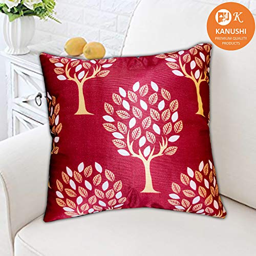 KANUSHI Industries® Reversible Decorative Cushion Covers Set of- 5 (12 X12 Inches)(CC-Q-5PC-12X12) - Image 2