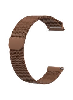 Replacement Strap For Fitbit Versa Milanese Watch Band, Size:S Coffee