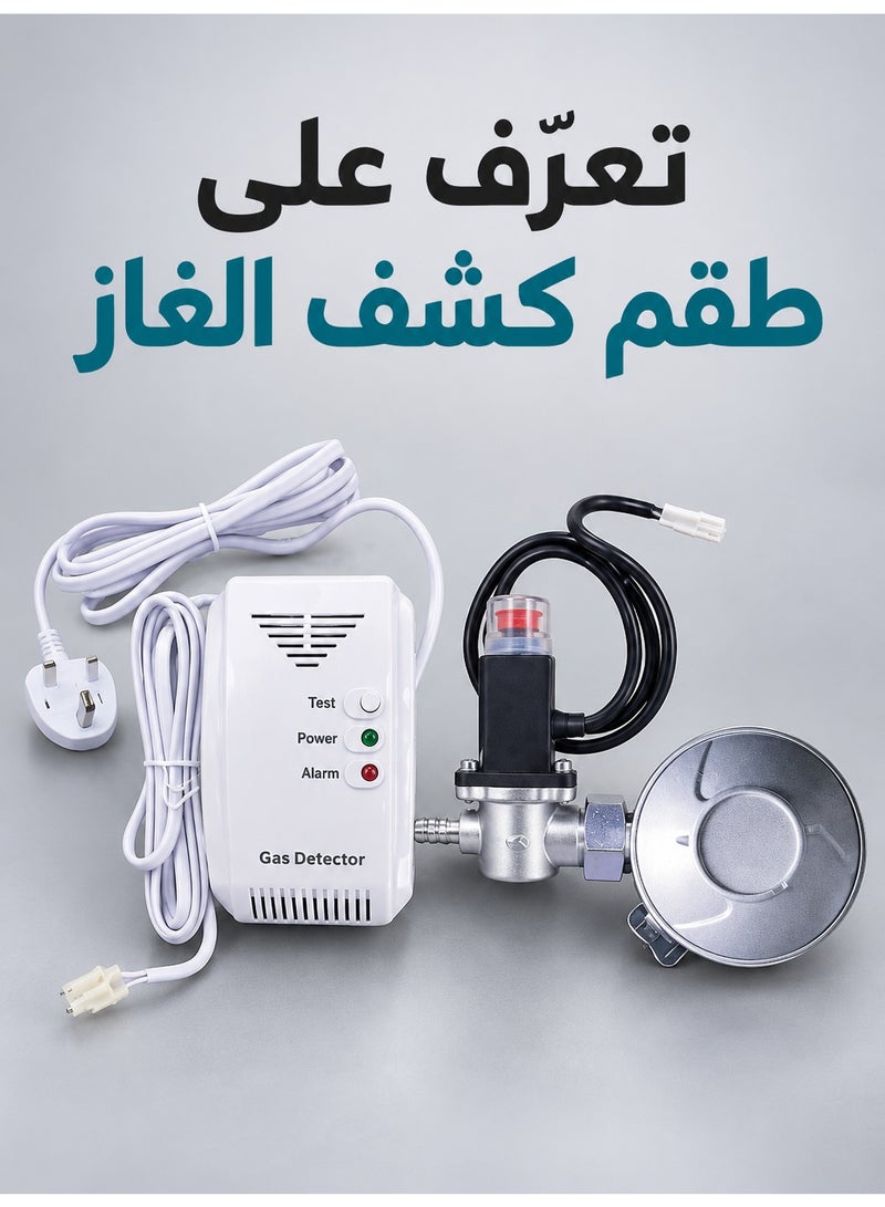 A smart gas detector equipped with an automatic electronic safety valve and a high-precision sensor, designed to protect homes and restaurants. - Image 5