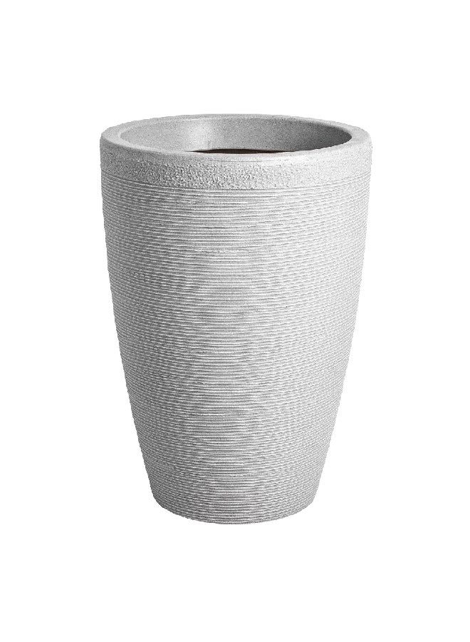 ستراتا أميسبوري وعاء نباتات حجري خارجي متوسط الحجم مقاوم للطقس 50 × 35 سم GN690-STN