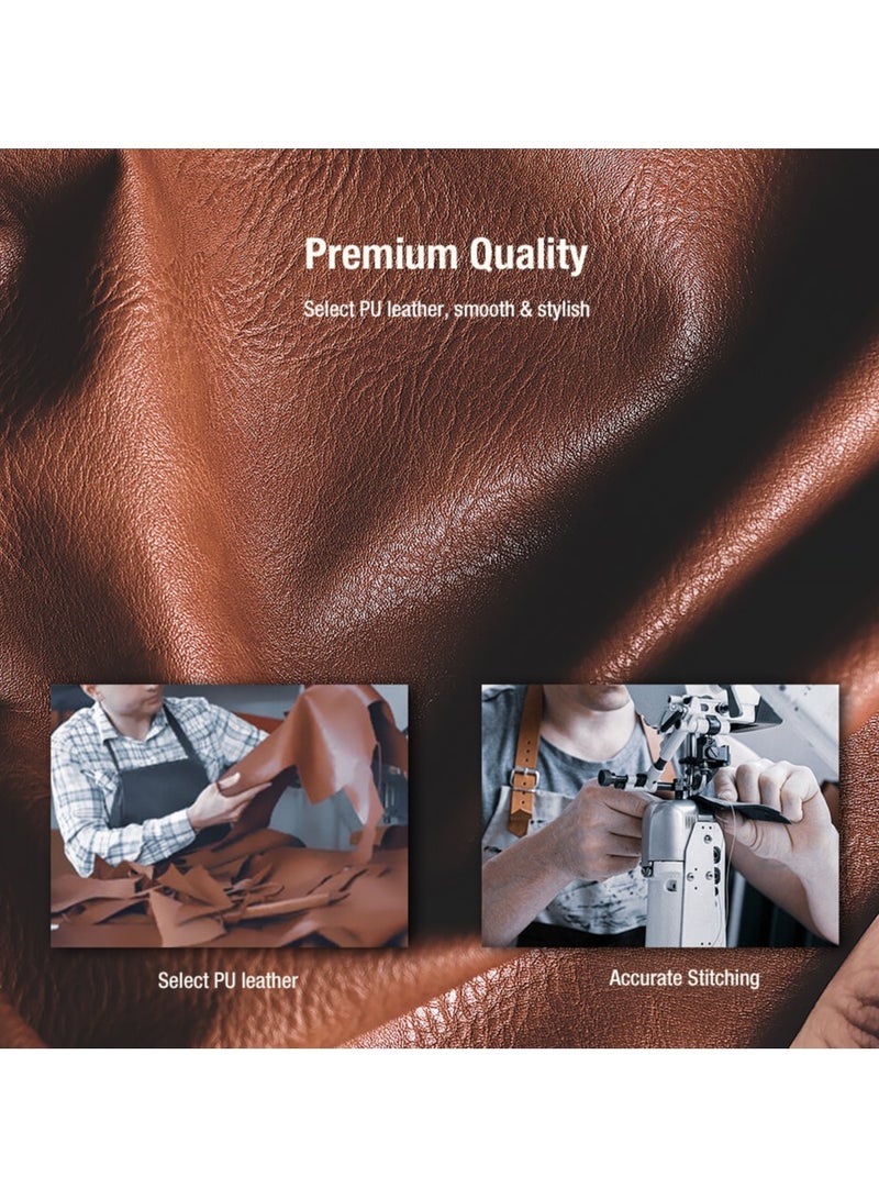 Nillkin Case for Samsung Galaxy Z Fold 6 Premium Nillkin Leather Flip Cover with S-Pen Holder, Magnetic Closure Kickstand Shockproof Bumper cover for Galaxy Z Fold 6 - Image 5