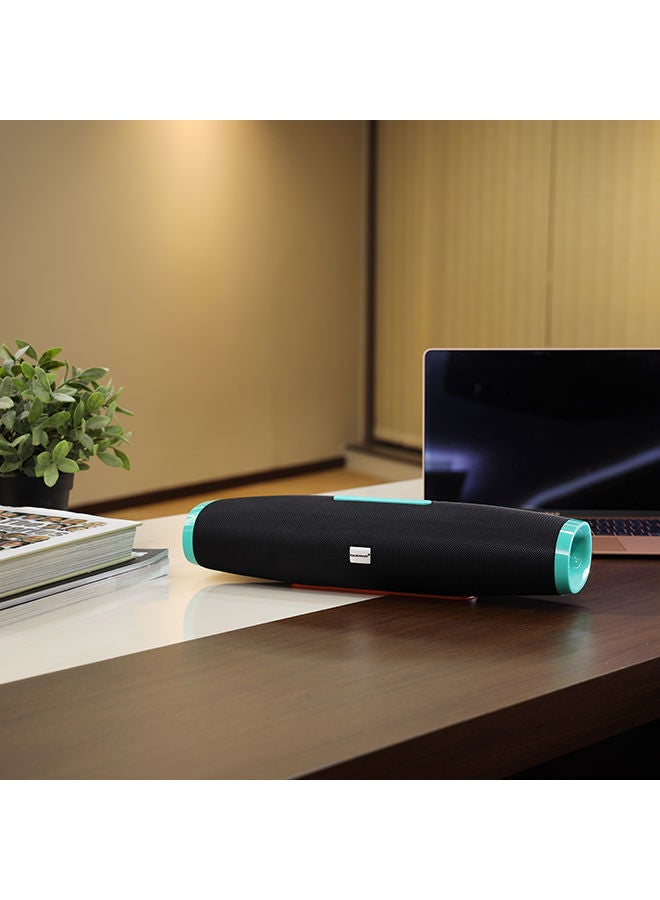 NIBEMINENT Portable Bluetooth Speaker Black/Green/Orange - Image 3
