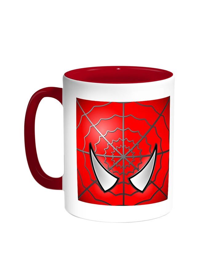 RKN Spiderman Printed Coffee Mug Red White 11 ounce - Image 1