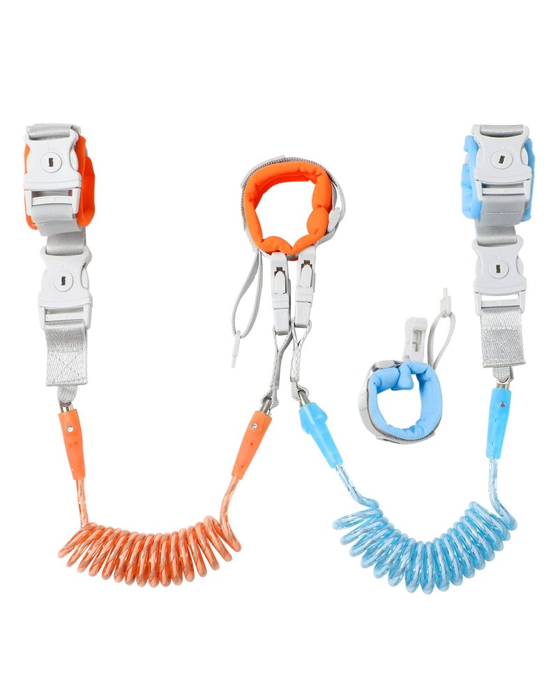 Dr.meter Anti Lost Wrist Link, 2 in 1 Upgrade Toddlers Safety Wristband Leash with Key & Lock, Dual Length 6.56ft Kids Walking Harness for Supermarket Mall Airport Amusement Park Zoo Travel - Image 1