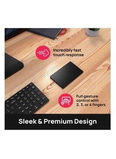 Brydge Brydge W-Touch Wireless Precision Touchpad | Compatible with Surface & Windows | Designed for Surface | (Black)  - Image 3